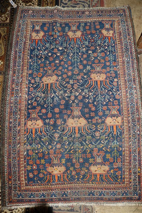 Blue ground rug